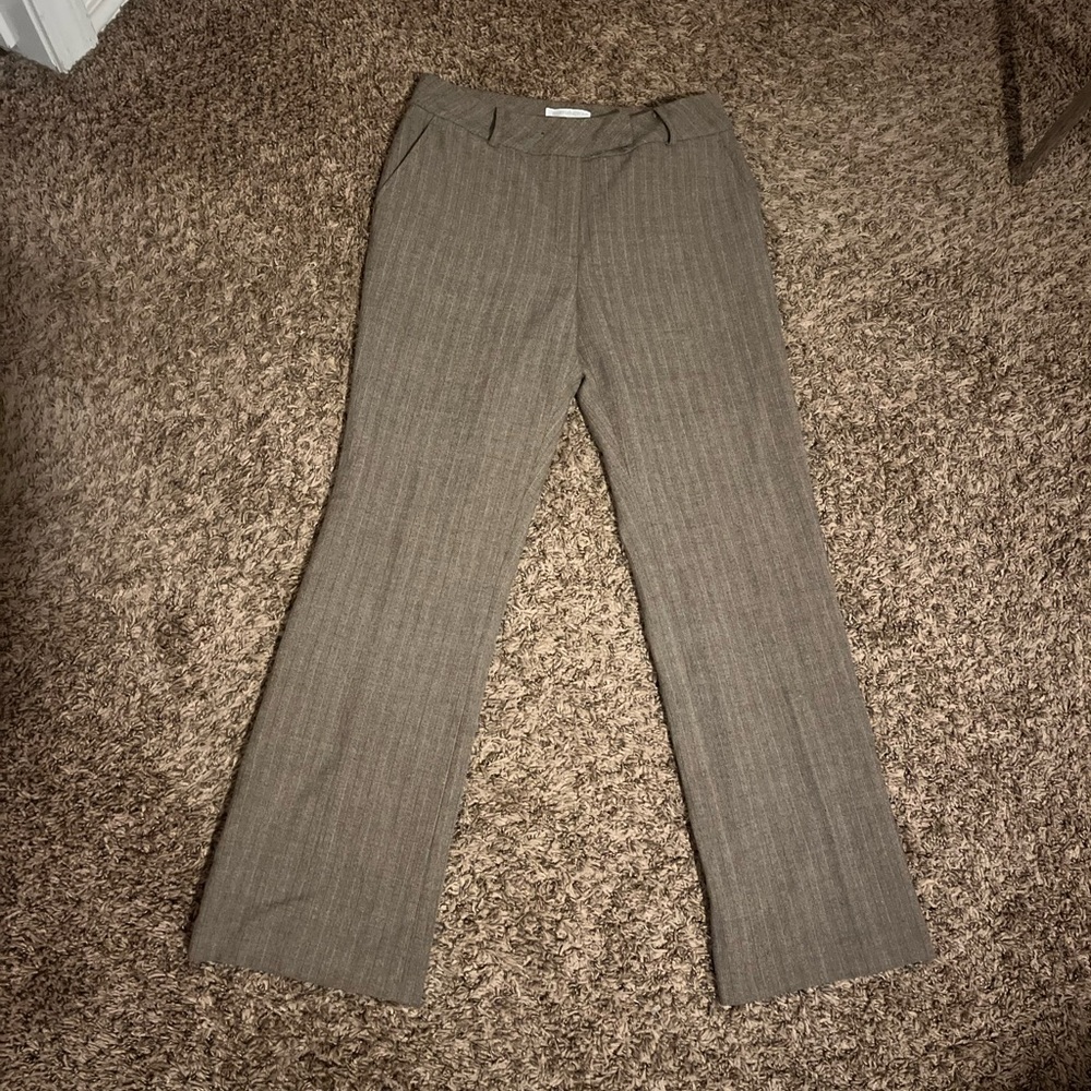 Worthington Brown Pinstripe Trousers